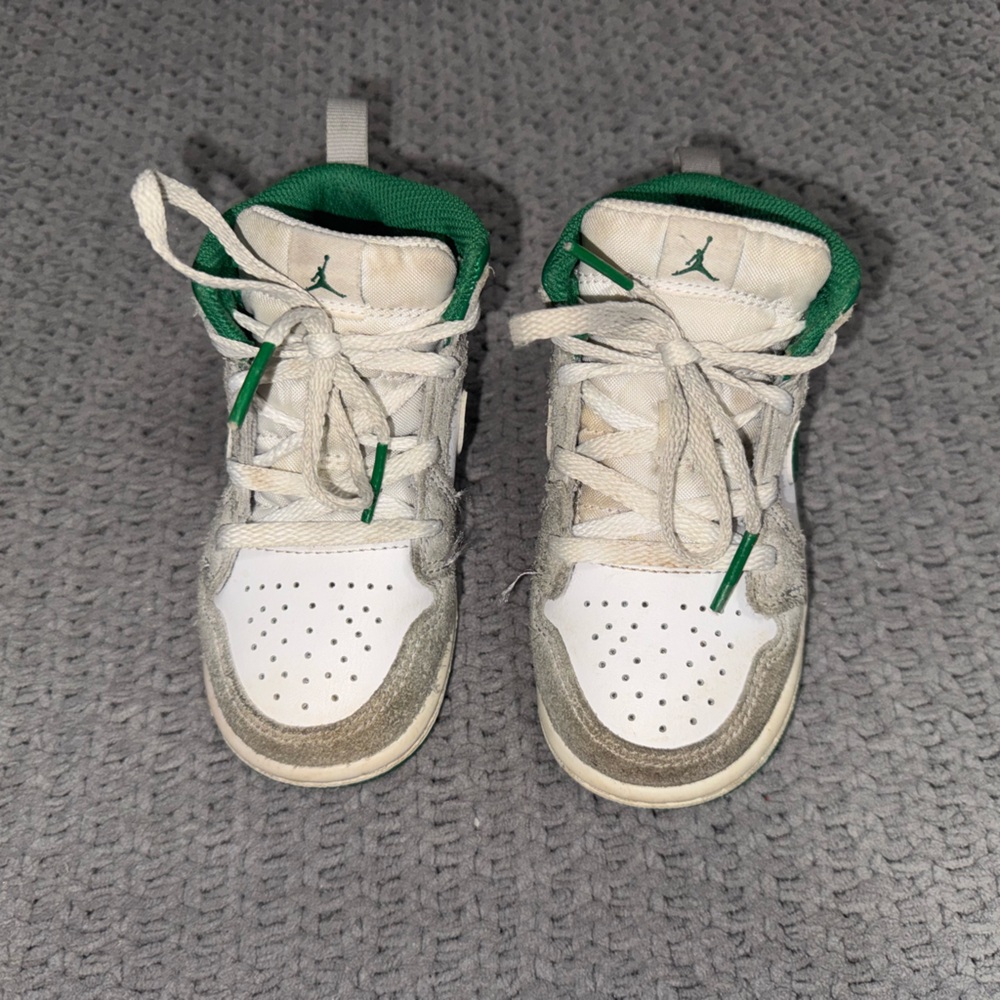 Nike Jordan 1  Toddler Grey/Pine Green